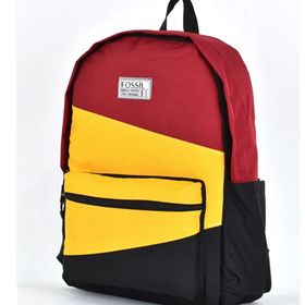 Fossil 9507 Sarı Unisex Çok Gözlü Günlük Seyahat Okul Sırt Çantası