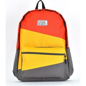 Fossil 9507 Turuncu Unisex Çok Gözlü Günlük Seyahat Okul Sırt Çantası