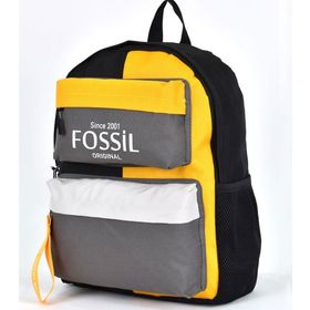 Fossil 9512 Gri Unisex Çok Gözlü Günlük Seyahat Okul Sırt Çantası