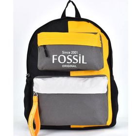 Fossil 9512 Gri Unisex Çok Gözlü Günlük Seyahat Okul Sırt Çantası