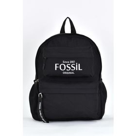 Fossil 9512 Siyah Çok Gözlü Günlük Seyahat Unisex Okul Sırt Çantası