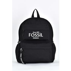 Fossil 9512 Siyah Çok Gözlü Günlük Seyahat Unisex Okul Sırt Çantası