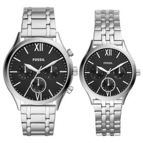 Fossil FBQ2469SET Kadın Kol Saati ve Erkek Kol Saati
