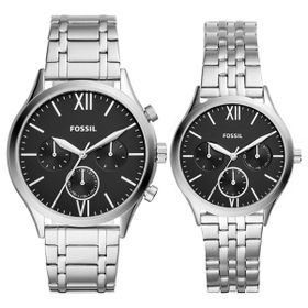 Fossil FBQ2469SET Kadın Kol Saati ve Erkek Kol Saati