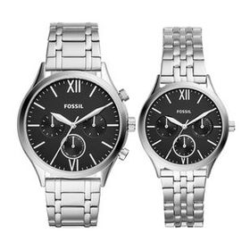 Fossil FBQ2469SET Kadın Kol Saati ve Erkek Kol Saati