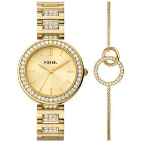 Fossil FBQ3903SET Kadın Kol Saati ve Bileklik Seti