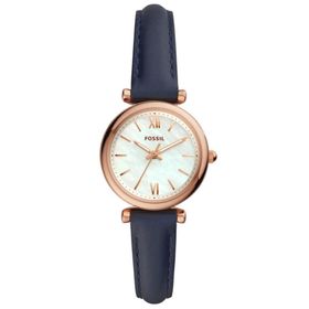Fossil Fes4502 Lacivert Deri Kordon Kadın Kol Saati