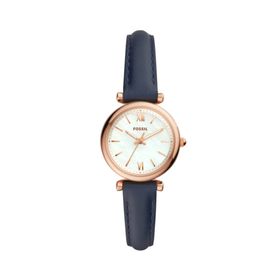 Fossil Fes4502 Lacivert Deri Kordon Kadın Kol Saati