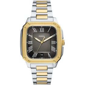Fossil FFS6123 Altın Metalik Gri Erkek Kol Saati