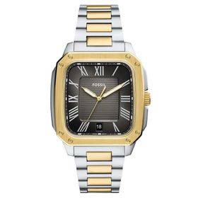 Fossil FFS6123 Altın Metalik Gri Erkek Kol Saati
