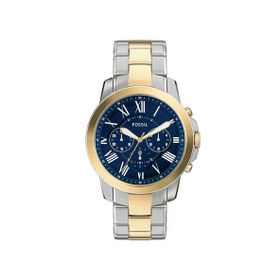 Fossil FFS6132 Altın Metalik Gri Erkek Kol Saati