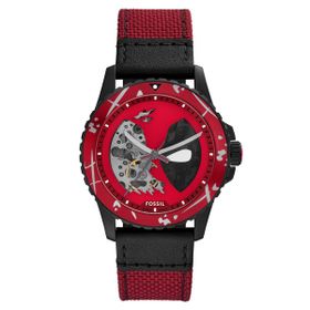 Fossil FLE1196SET Marvel Limited Edition Deadpool Erkek Kol Saati