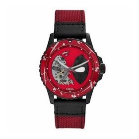 Fossil FLE1196SET Marvel Limited Edition Deadpool Erkek Kol Saati