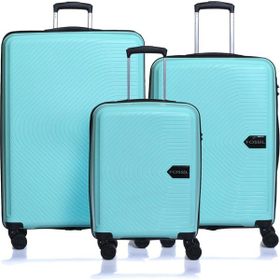 Fossil FSVLZYPP1138 Su Yeşili 3'lü Set Bavul