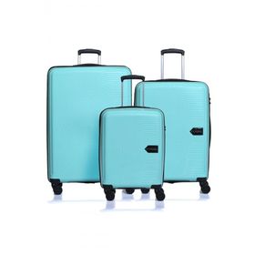 Fossil FSVLZYPP1138 Su Yeşili 3'lü Set Bavul