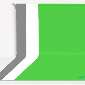 Fotexon 270 x 580 cm Kumaş Üzerine Boyama Yeşil Gri Beyaz Fon Seti