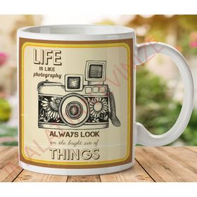 Fotoğraf Makinası Always Look Baskılı Kupa
