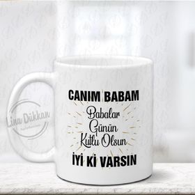 Fotografyabaskı Babalar Günü Beyaz Kupa