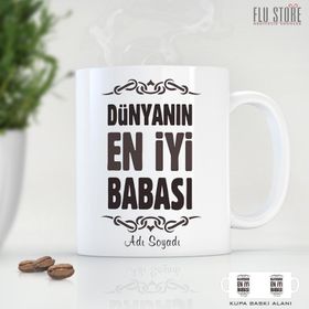 Fotografyabaskı Babalar Günü Beyaz Kupa