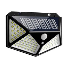 Fotoselli Projektör 100 Led Sensörlü Güneş Enerjili Solar Duvar Kapı Lambası
