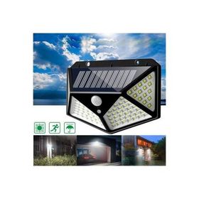 Fotoselli Projektör 100 Led Sensörlü Güneş Enerjili Solar Duvar Kapı Lambası