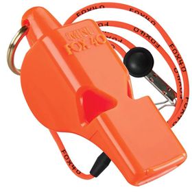 Fox 40 9803-0308 Mini Safety İpli Hakem Antrenör Düdüğü