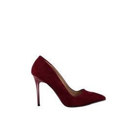 Fox Shoes 8922151902 Bordo Süet Topuklu Ayakkabı