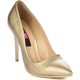 Fox Shoes 8922151909 Platin Kadın Topuklu Ayakkabı