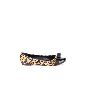 Fox Shoes 9726019502 Siyah-Leopar Babet