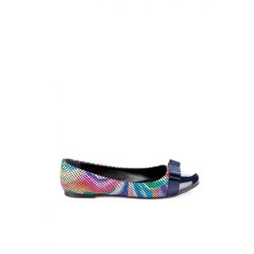 Fox Shoes 9726019507 Lacivert-Renkli Babet