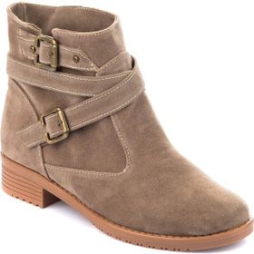 Fox Shoes A726191002 Vizon Süet Kadın Bot