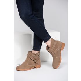 Fox Shoes A726191002 Vizon Süet Kadın Bot