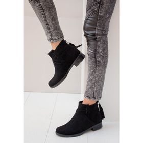 Fox Shoes A726192602 Siyah Süet Kadın Bot
