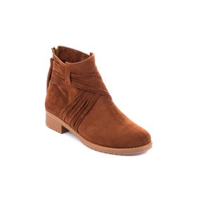 Fox Shoes A726192602 Taba Süet Kadın Bot
