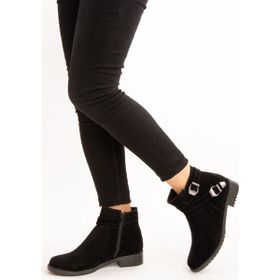 Fox Shoes A726193402 Siyah Süet Kadın Bot