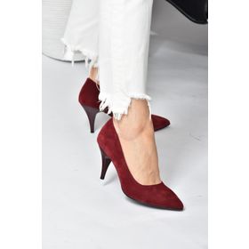 Fox Shoes A922151102 Bordo Kadın Topuklu Ayakkabı