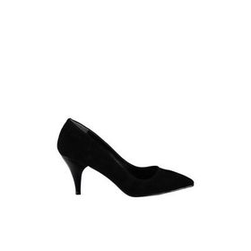 Fox Shoes A922151102 Siyah Süet Topuklu Ayakkabı