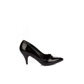 Fox Shoes A922151108 Siyah Rugan Kadın Ayakkabı