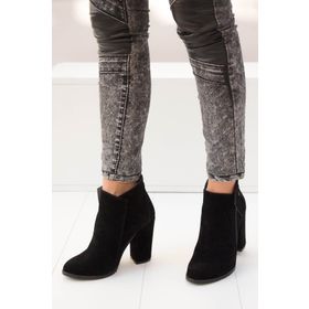 Fox Shoes A922640802 Siyah Süet Kadın Bot