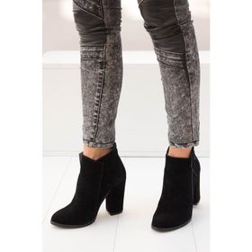 Fox Shoes A922640802 Siyah Süet Kadın Bot