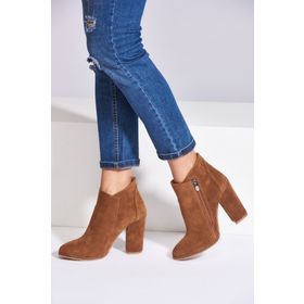 Fox Shoes A922640802 Taba Süet Kadın Bot
