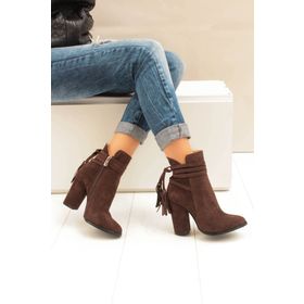 Fox Shoes A922803902 Kahverengi Süet Kadın Bot