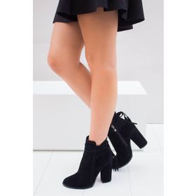Fox Shoes A922803902 Siyah Süet Kadın Bot
