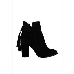 Fox Shoes A922803902 Siyah Süet Kadın Bot