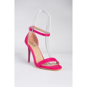 Fox Shoes B922112602 Fuşya Süet Kadın Topuklu Ayakkabı