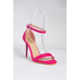 Fox Shoes B922112602 Fuşya Süet Kadın Topuklu Ayakkabı