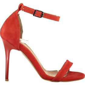 Fox Shoes B922112602 Turuncu Süet Topuklu Ayakkabı