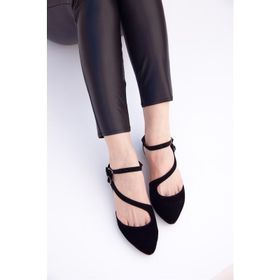Fox Shoes D726016902 Siyah Kadın Babet