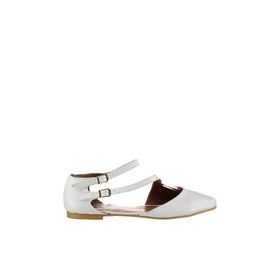 Fox Shoes D726016909 Beyaz Kadın Babet
