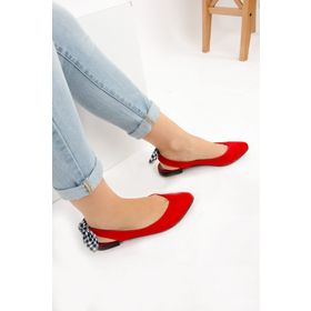 Fox Shoes D726495302 Kırmızı Kadın Babet
